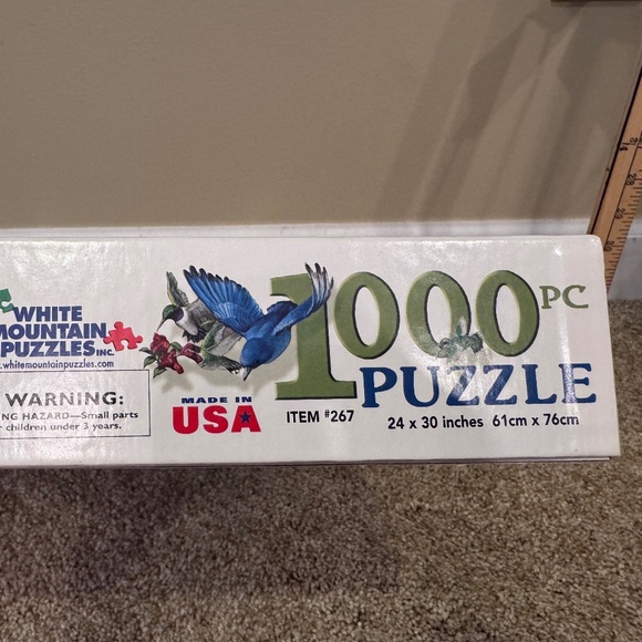 ❤️❤️ 3/$25 1000 Piece puzzle by White Mountain "Birds of the BackYard" - Picture 4 of 4